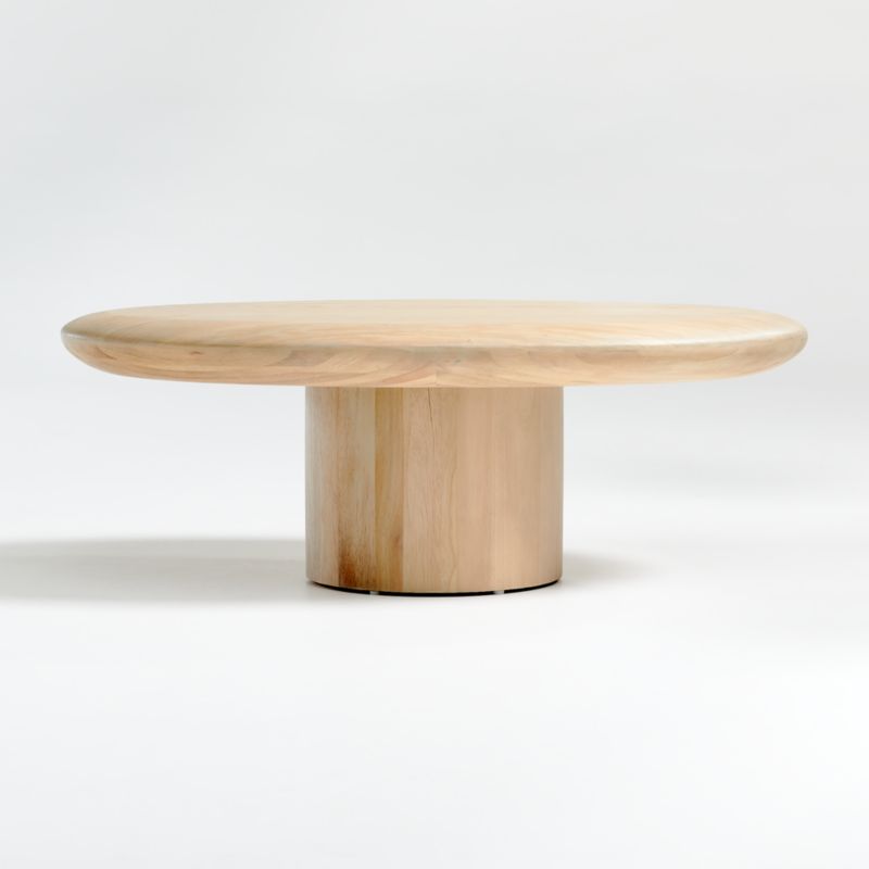 Pacific Natural Wood Oval Coffee Table 