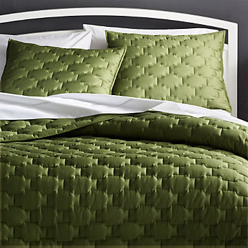 Green Bedding Crate And Barrel