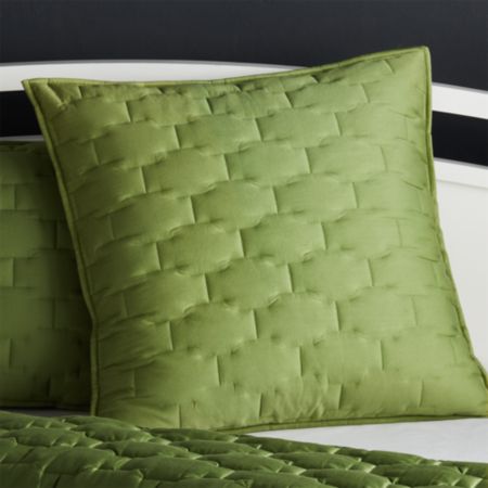 Palazzo Green Euro Pillow Sham Reviews Crate And Barrel