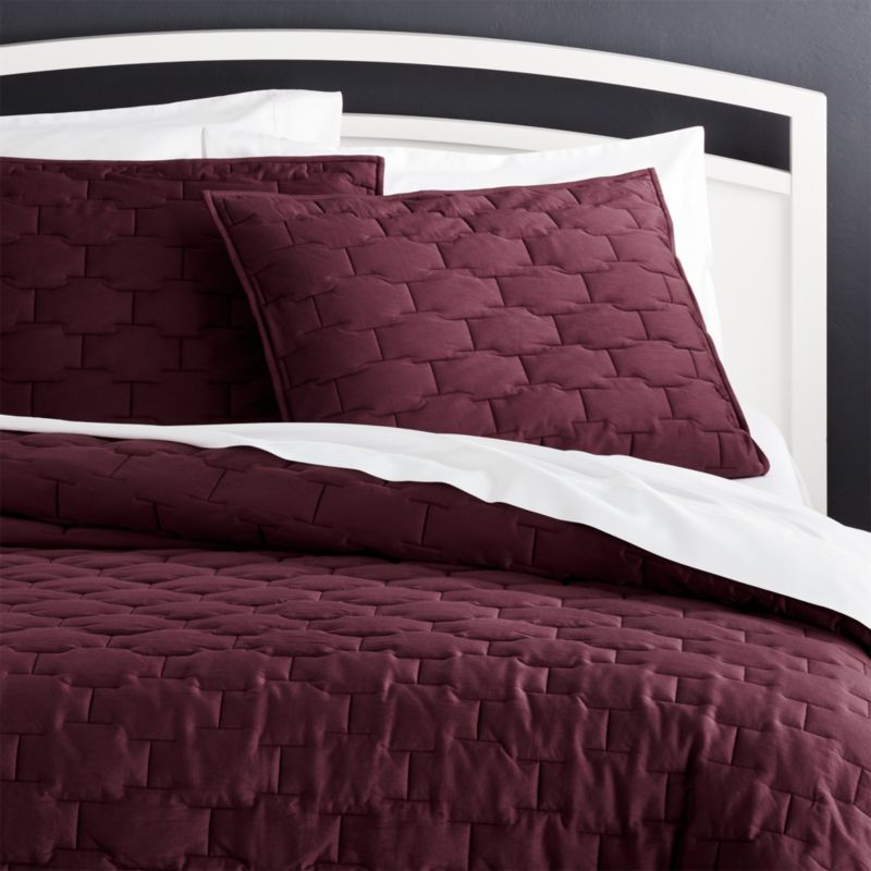 Palazzo Plum Quilt King Reviews Crate And Barrel