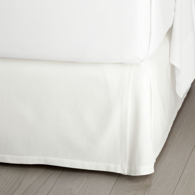 Paloma White Bedskirt Crate and Barrel