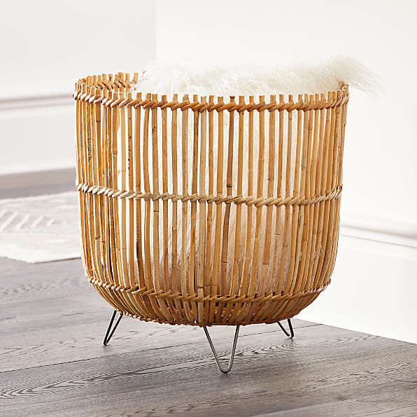 blanket holder basket