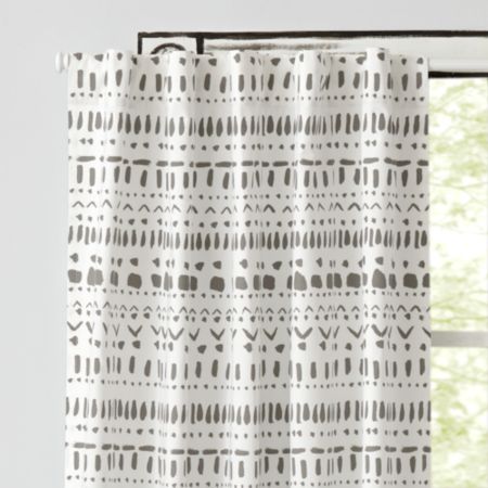 Organic Wild Excursion 96 Grey Curtain Reviews Crate And Barrel