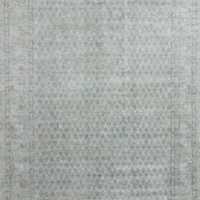 Paris Wool Blend Traditional Handwoven Blue Green Rug Swatch 12"x18"