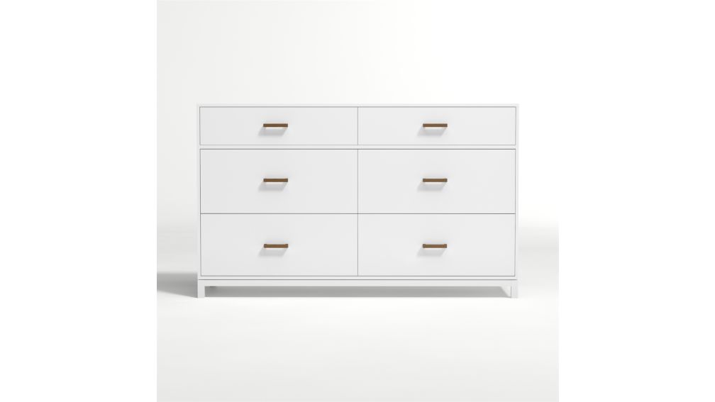 Cargo 6Drawer Dresser (White) Crate and Barrel