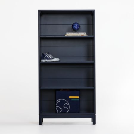 Parke Navy Blue Bookcase Crate And Barrel Canada