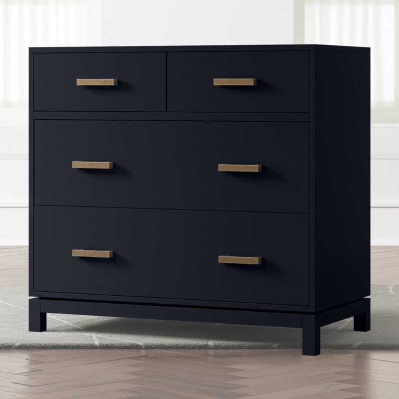 Kids Parke Navy Blue 4 Drawer Chest Reviews Crate And Barrel