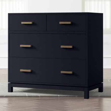 Kids Parke Navy Blue 4 Drawer Chest Reviews Crate And Barrel