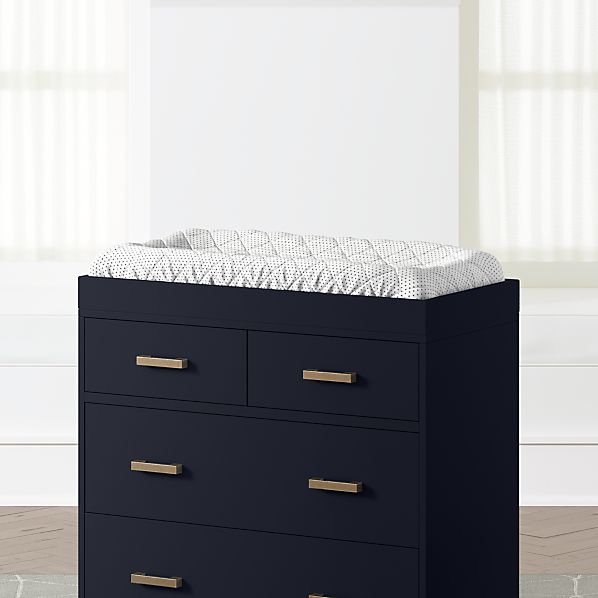 Navy Blue Changing Table Topper