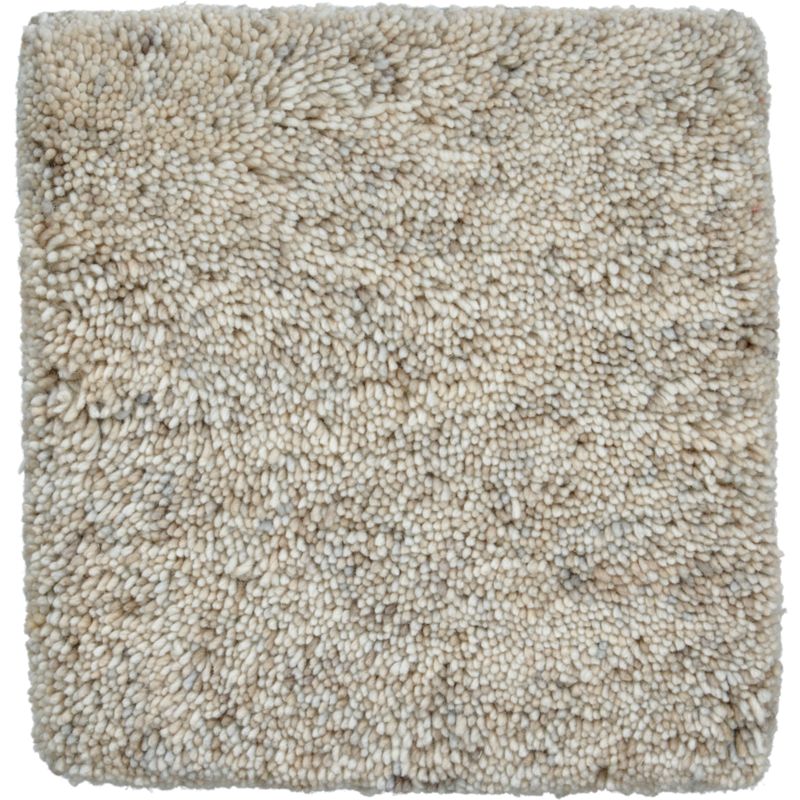 Parker Neutral Wool 12" sq. Rug Swatch + Reviews Crate and Barrel