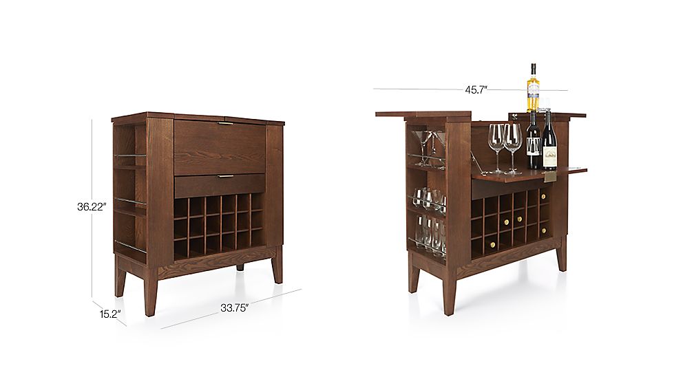 Parker Spirits Bourbon Cabinet | Crate and Barrel