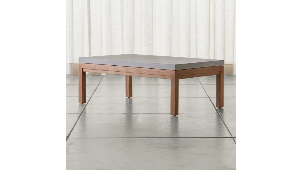 Parsons Concrete Top/ Elm Base 48x28 Small Rectangular ...