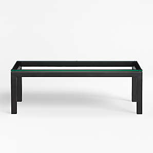 Black Glass Coffee Tables Crate And Barrel