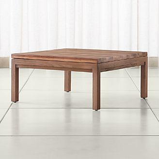 Parsons Reclaimed Wood Top/ Elm Base 36x36 Square Coffee Table