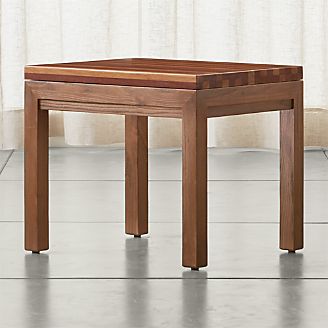 Parsons Reclaimed Wood Top/ Elm Base 20x24 End Table