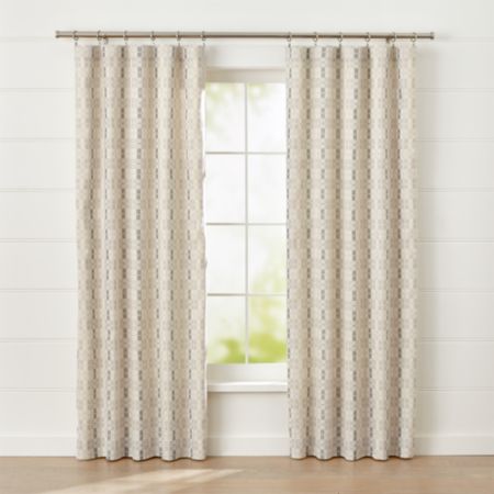 Pastore Neutral Curtain Panel 50 X84 Reviews Crate And Barrel