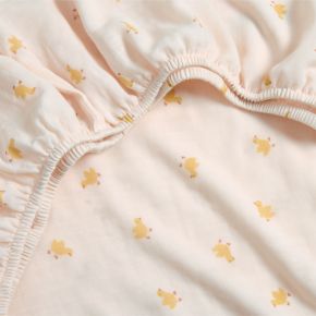 Image of Pata Sunwashed 100% Organic Cotton Baby Crib Fitted Sheet