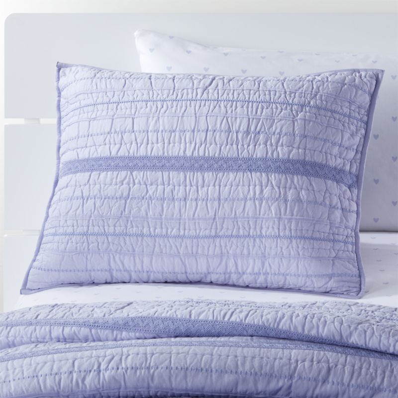 Pattern Play Lavender Pillow Sham Reviews Crate And Barrel