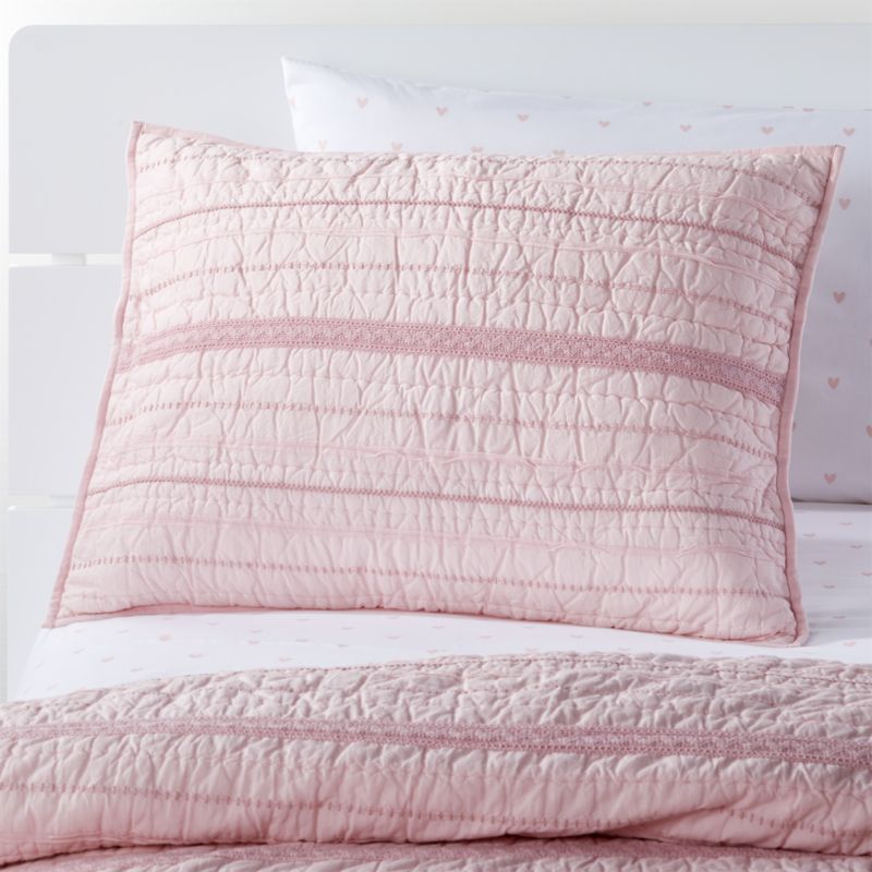 Pattern Play Pink Pillow Sham Reviews Crate And Barrel