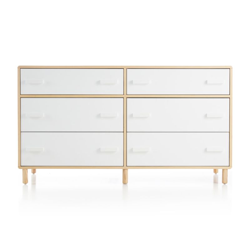 Kids Paxson Wide White Dresser Reviews Crate And Barrel