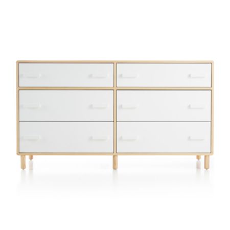 Kids Paxson Wide White Dresser Reviews Crate And Barrel