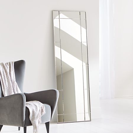 Payne Silver Window Floor Mirror Reviews Crate And Barrel
