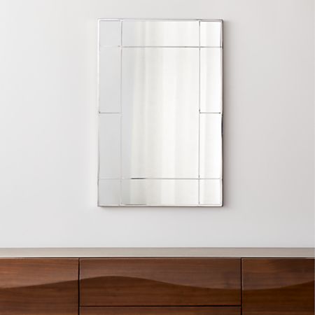 Payne Silver Window Wall Mirror Reviews Crate And Barrel