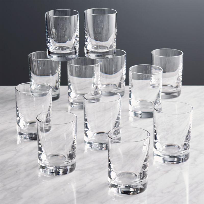 Peak Small Juice Glasses, Set of 12 Crate and Barrel