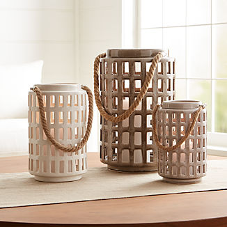 Peek Grey and Ivory Lanterns