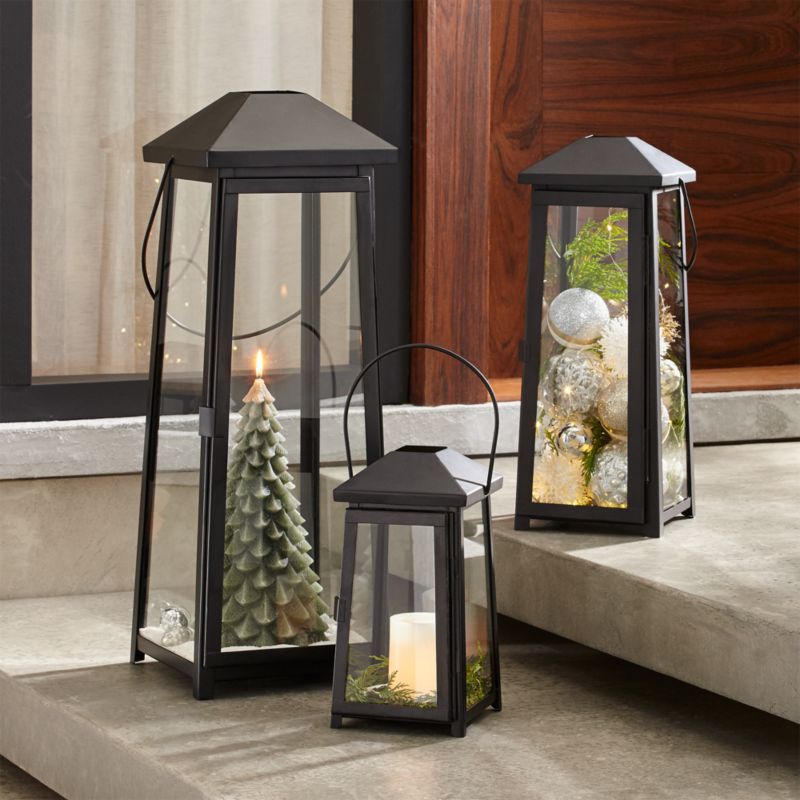 Black led lantern