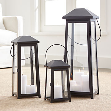 Lanterns Indoor Outdoor Candle Crate And Barrel Indoor Outdoor Candle Lanterns