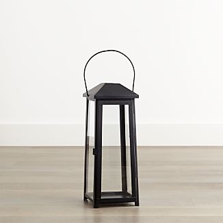 Petaluma Medium Black Metal Lantern Petaluma Medium Black Metal Lantern