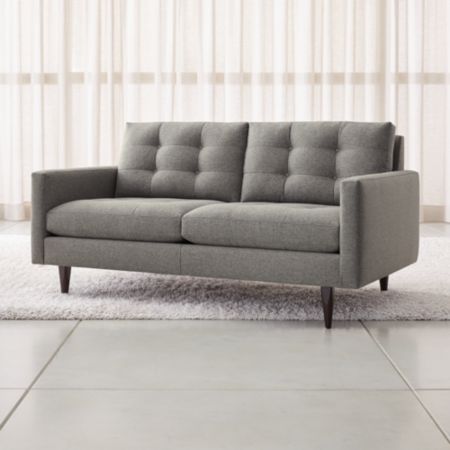 Petrie Midcentury Loveseat Reviews Crate And Barrel