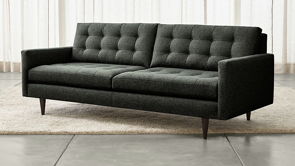 Petrie Charcoal Sofa Crate and Barrel