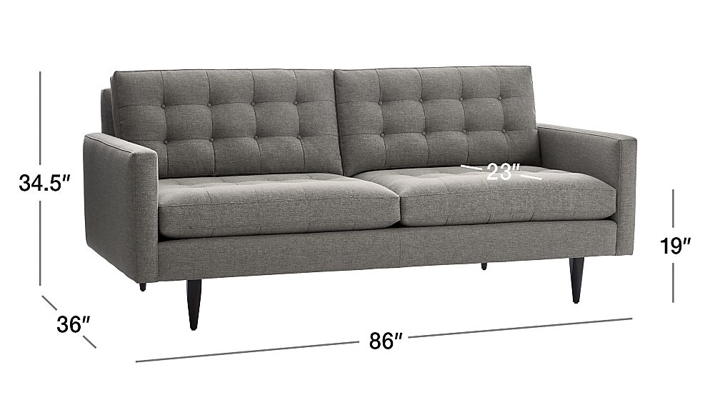 Petrie MidCentury Sofa + Reviews Crate and Barrel