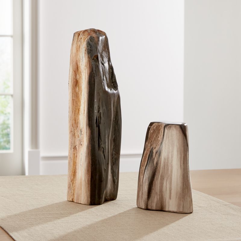 Petrified Wood Sculptures Crate And Barrel Canada