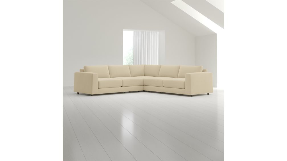 Peyton 3Piece Sectional + Reviews Crate and Barrel