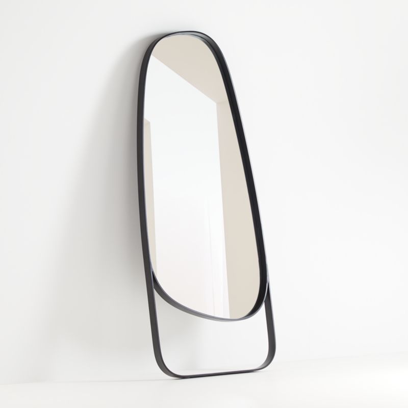 Peyton Asymmetrical Floor Mirror Crate And Barrel