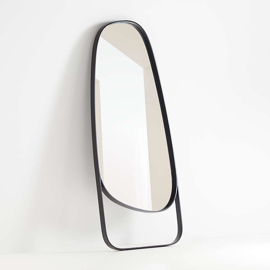 Peyton Asymmetrical Floor Mirror + Reviews | Crate and Barrel