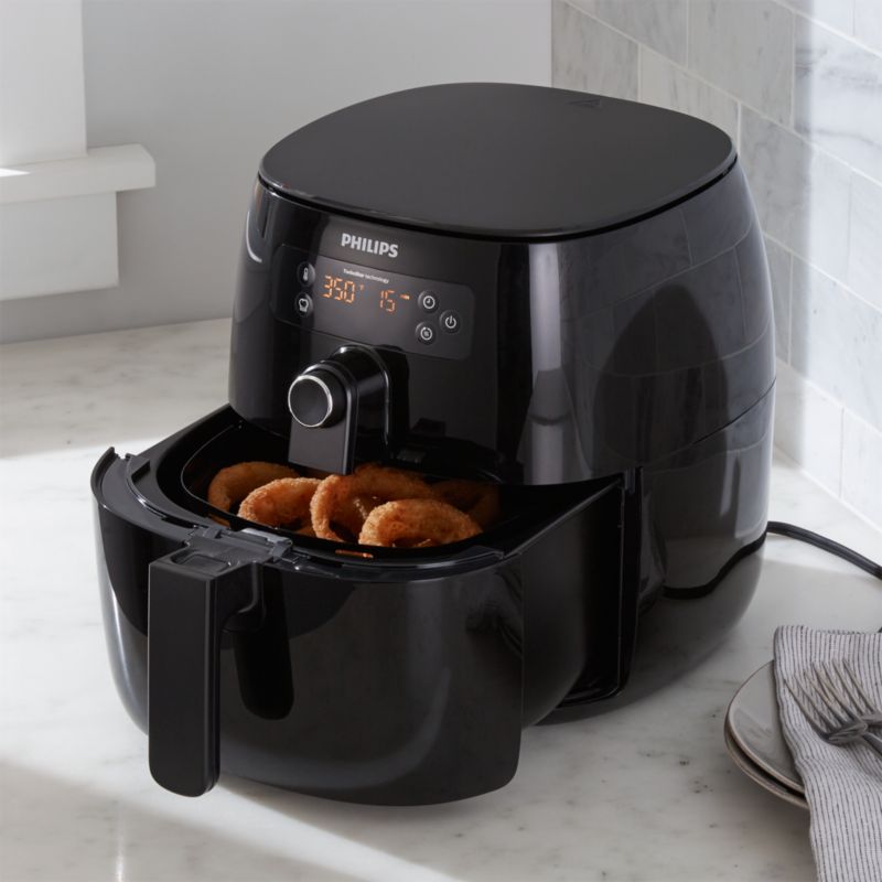 Philips Black Digital Turbo Star Air Fryer + Reviews  Crate and Barrel