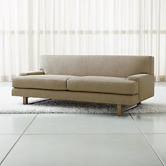 Apartment Sofas Crate And Barrel Pierce Back Apartment Sofa