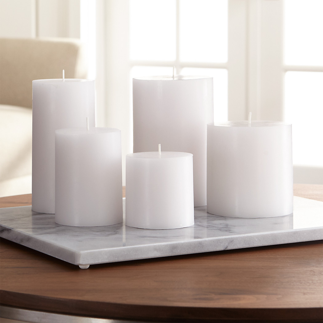 PillarCandleWhiteGroupSHF16 Pillar candles, White pillar candles, Candles