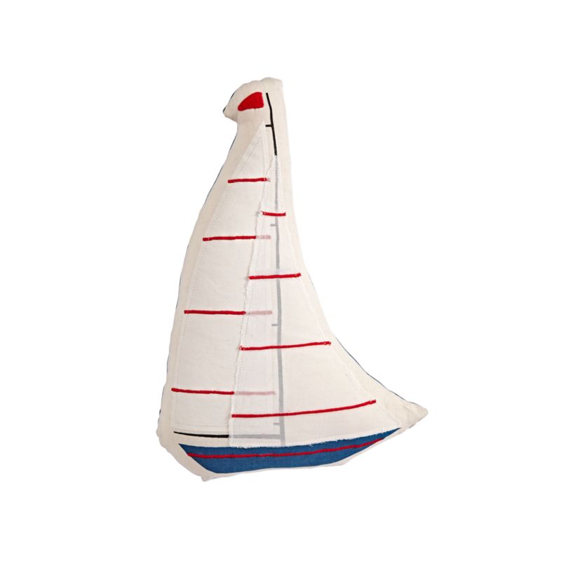 Sailboat Throw Pillow + Reviews Crate and Barrel