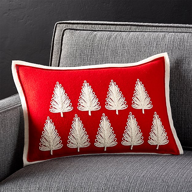 Red Pine Forest Pillow