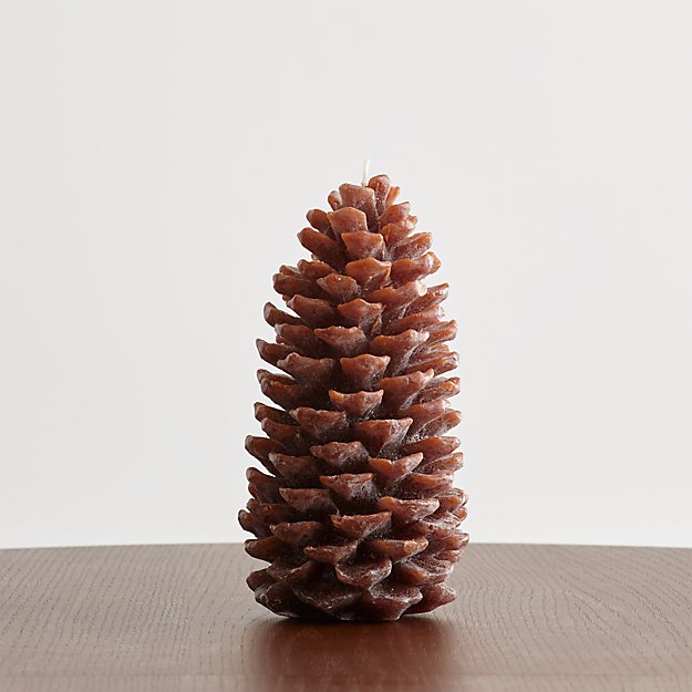 Pinecone Large Candle | Crate and Barrel