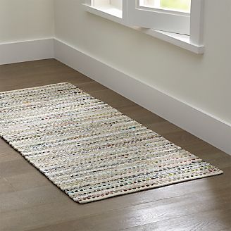 Pinstripe Ivory Rug Runner