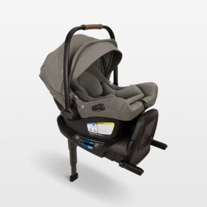 Image of Nuna PIPA ™ aire rx Granite Grey Reclining Infant Car Seat + PIPA RELX Base
