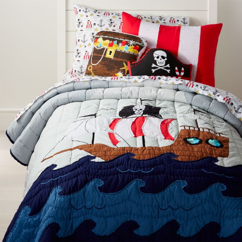 Twin Pirate Quilt + Reviews Crate and Barrel