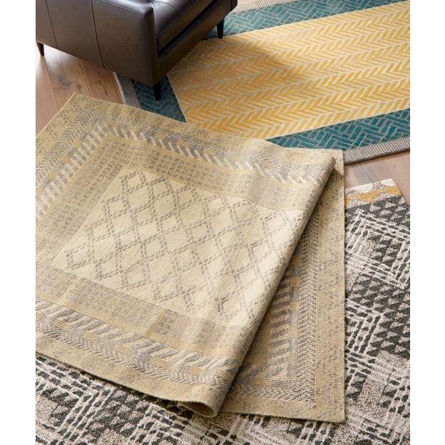 Thea Hand Hooked Wool Rug 5'x8' Crate and Barrel