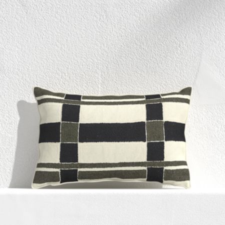 Mohave Plaid 20 X13 Outdoor Pillow Crate And Barrel